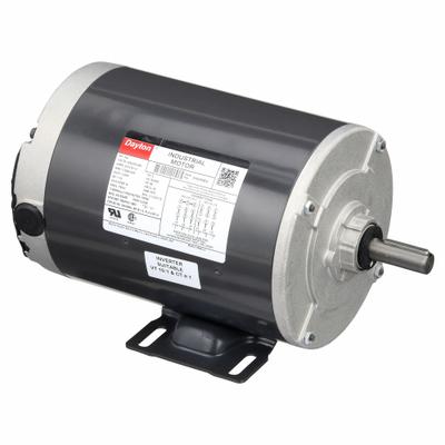 Dayton General Purpose Motor: Rigid Base Mount, Totally Enclosed Fan Cooled, 3/4 hp - Rigid Base 3-Phase General Purpose AC Motors