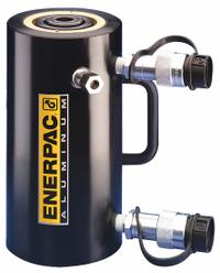 ENERPAC Hydraulic Ram: Double Acting, 50 ton Nominal Capacity, 2 in Nominal Stroke Lg, Aluminum (MPN RAR502). Key specifications — attr98927: ENERPAC.