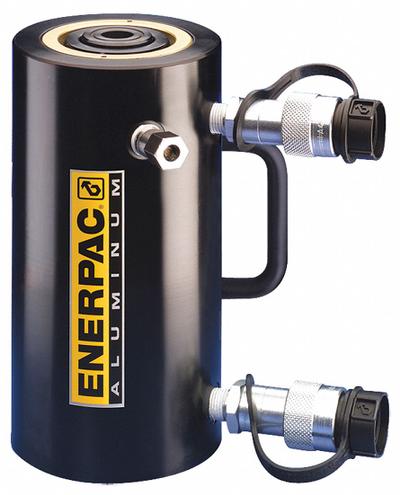 ENERPAC Hydraulic Ram: Double Acting, 50 ton Nominal Capacity, 2 in Nominal Stroke Lg - Lightweight Rams