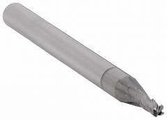 APPROVED VENDOR Square End Mill: Carbide, TiCN Coated, 4 Flute, 1/16" Mill Dia, 1/8" LOC, 1-1/2" OAL (MPN 203-001022)