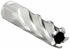 SLUGGER BY FEIN Annular Cutter: 16 mm Cutter Dia, 2 in Max Cutting Dp, Bright, High Speed Steel (MPN 63134159002). Key specifications — attr253884: No; attr253885: Bright; attr253886: High Speed Steel; attr253887: Weldon Flat; attr253888: Metric; attr277149: SLUGGER BY FEIN.