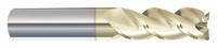 APPROVED VENDOR Corner Radius End Mill: Carbide, ZrN Coated, 3 Flute, 1" Mill Dia, 2-5/8" LOC (MPN 283-912625D)