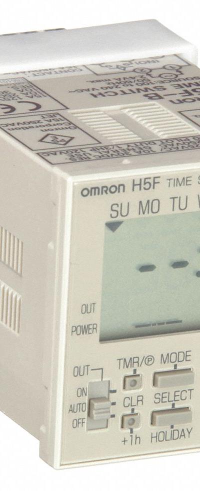 OMRON Electronic Timer: 7 day - Panel Cover-Mounted Digital Timer Switches