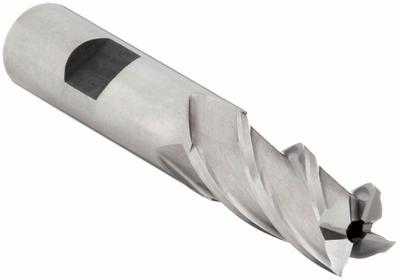 YG-1 Square End Mill: High Speed Steel, 4 Flute, 1/2" Mill Dia, 1-1/4" LOC - General Purpose High-Speed Steel Square End Mills
