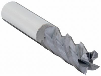 APPROVED VENDOR Square End Mill: Carbide, AlTiCrN Coated, 4 Flute, 7/16" Mill Dia, 1" LOC (MPN 284-000211) - Fast-Cutting Carbide Square End Mills for Steel & Cast Iron