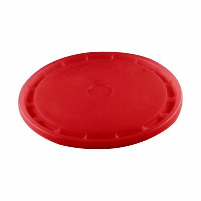 GRAINGER Lid: Snap-On, 12 1/8 in Overall Dia, Red, Plastic - Easy-Off Gasket-Free Lids