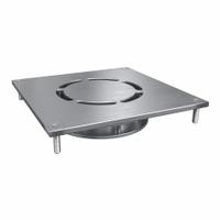 BESTCARE Grate: Square, Stainless Steel, Satin, 3/4 in Overall Ht (MPN WHDG-5SQ-WATTS). Key specifications — Brand: BESTCARE; Includes: Vandal Resistant Screws; Finish: Satin.