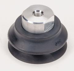 SMC Vacuum Pad Assembly: Bellows, M8x1.25, 50 mm Pad Dia, NBR, Black, 50A, 35.5 mm Pad Ht (MPN ZPT50HBN-B8). Key specifications — attr1019101: ZPT50HBN-B8; attr1019103: SMC; attr1019107: 50A.