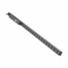 EATON TRIPP LITE PDU: Single-Phase, 120V AC, 16 Outlets, NEMA 5-15R, Metered, 0 RU, Front Facing (MPN PDUMV15-ISO). Key specifications — Plug Type: NEMA 5-15P; Brand: EATON TRIPP LITE; Phase: Single-Phase; Maximum Input Voltage: 120V AC; Receptacle Type: NEMA 5-15R; Mounting Location: Wall; Facing: Front.