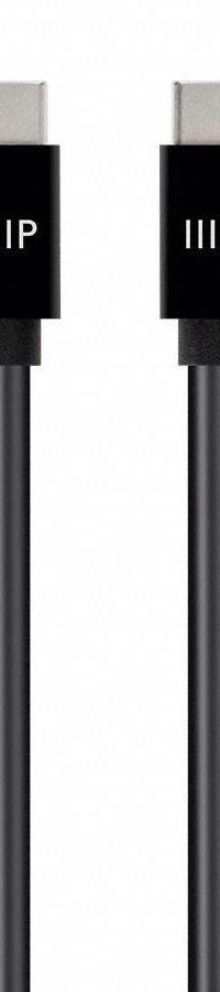 MONOPRICE USB Cable: Type C End 1, Type C End 2, Black, 6 ft Lg, 2.0 USB Specification, USB Cable (MPN 38917). Key specifications — End 1 Connection Type: Type C; Color: Black; Brand: MONOPRICE; Jacket Material: TPE; Product Type: USB Cable; End 2 Connection Type: Type C.