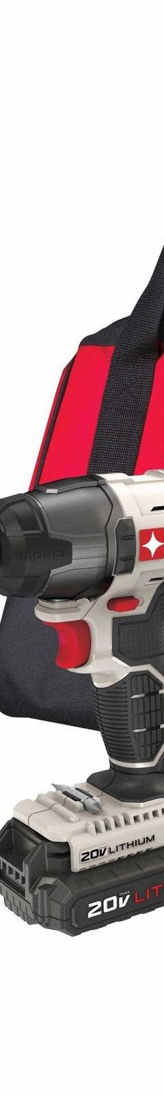 PORTER CABLE Cordless Tool Combination Kit: 2 Tools, Drill/Impact Driver, 20 V DC Volt, 20V MAX* (MPN PCCK604L2). Key specifications — attr1176460: Impact Driver.