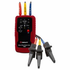 TRIPLETT Phase Sequence and Motor Rotation Tester: 45 Hz to 66 Hz, 70 V to 1,000 V, CAT IV 600V (MPN PR650). Key specifications — Circuit Connection Type: Non-Contact; Brand: TRIPLETT; CAT Safety Rating: CAT IV 600V.
