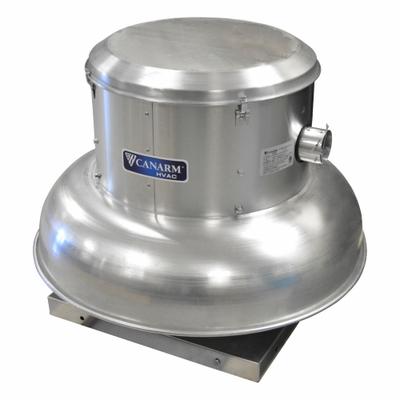 CANARM Downblast Exhauster: Direct Drive, Includes Drive Pack, 16 1/2 in Wheel - Clean Air Direct-Drive Fans