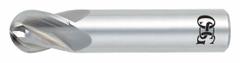OSG Ball End Mill: Carbide, 4 Flute, 1/2" Mill Dia, 5/8" LOC, 2-1/2" OAL (MPN 414-5000-BN)