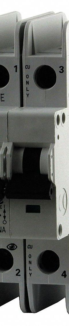 EATON IEC Miniature Circuit Breaker: 6 A Amps, 48/96V DC, 10kA at 277/480V AC, Screw Clamp, FAZ-NA (MPN FAZ-D6/2-NA). Key specifications — attr195863: 48/96V DC; attr211132: EATON; attr195864: 10kA at 277/480V AC; attr195865: Screw Clamp; attr195867: 277/480V AC.