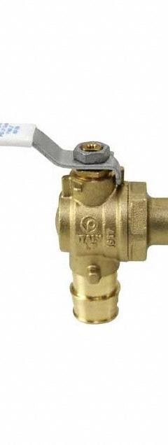 UPONOR Manual Two-Way Ball Valve: 1 in, Brass, Angle, PEX x NPSM, 250 psi Max. Pressure (CWP) (MPN WS4820751). Key specifications — Brand: UPONOR; Handle: Lever.