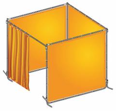 APPROVED VENDOR Welding Booth Kit: 6 ft Wd, 6 ft Ht, Yellow, PVC (MPN 22RP06). Key specifications — attr442118: Snap Locks; attr442103: 22RP06; attr442107: APPROVED VENDOR; attr442124: PVC.