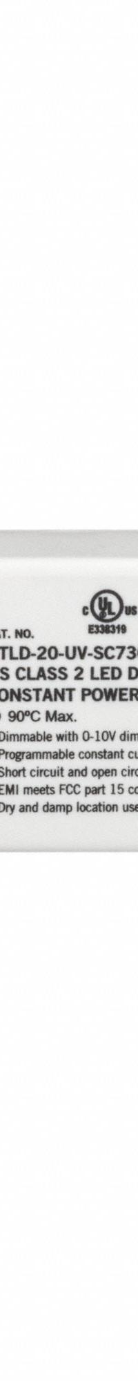 KEYSTONE TECHNOLOGIES LED Driver: Class 2, 20 W Max. Power Output, 120 to 277V AC, 10 to 56V DC (MPN KTLD-20-UV-SC730-56-VDIM-AF4 /USB). Key specifications — Brand: KEYSTONE TECHNOLOGIES; Output Voltage: 10 to 56V DC; Dimming Method: 0-10V; Output Current: 200 to 730 mA.