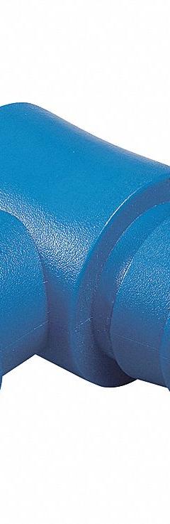 HYDRORAIN Tee: 1" Insert x 1/2" BLR, ABS Plastic, 150 psi Max Working Pressure, 4 in Wd, 2.38 in Ht (MPN 37904). Key specifications — Connection: 1" Insert x 1/2" BLR; Material: ABS Plastic; Product Type: Tee.