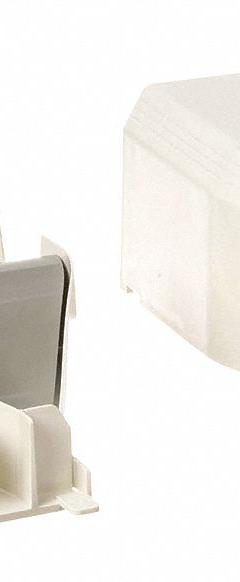 PANDUIT Entrance End: T-45, 2 1/2 in Wd, 1 1/4 in Ht, Plastic, Off White (MPN T45EEIW). Key specifications — Item [MERCH]: Entrance End; Color: Off White; Mounting Style: Screw On; For Use With: T45 Raceways; Series [MERCH]: T-45; Basic Material: Plastic.