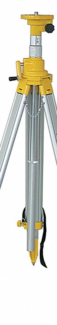 JOHNSON LEVEL Adjustable Elevating Tripod: Folding, 4 ft – 10 ft, Laser Levels, Flat Head, Aluminum (MPN 40-6330). Key specifications — attr938954: JOHNSON LEVEL; attr938956: Laser Levels; attr938960: Flat; attr938961: Carrying Strap; attr938962: Aluminum; attr938963: 5/8"-11.