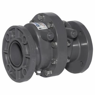 HAYWARD Swing Check Valve: Swing, Inline Valve Body, 3 in Pipe Size, Flange x Flange - CPVC Inline Swing Check Valves