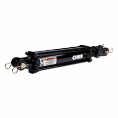 CHIEF Hydraulic Cylinder: 3 1/2 in Bore Dia., 12 in Stroke Lg, #8 SAE Port Size, 1 1/4 in Rod Dia. (MPN 216040). Key specifications — attr98892: CHIEF; attr95592: Double Acting; attr1382128: #8 SAE.