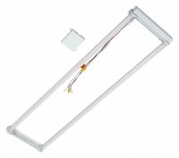 LITETRONICS LED Magnetic Retrofit Kit: 4 ft Lg, 1 ft Wd, 3,140 lm_3,925 lm_4,700 lm, 4000K, 30 W (MPN RFM2T440A). Key specifications — Voltage: 120/277V AC; Brand: LITETRONICS; Dimmable: Yes; LED Replacement For: (3) Lamp T8; Color Temperature: 4000K.