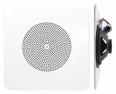 SPECO TECHNOLOGIES In-Ceiling Speaker: Powered, 2-Way, 8 ohm Impedance, 12 in Overall Wd - Ceiling-Mount Speakers