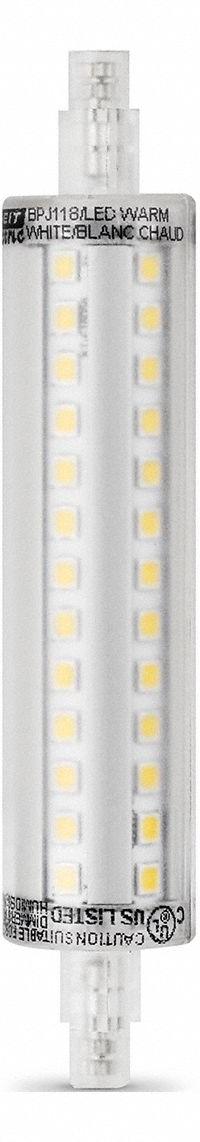FEIT ELECTRIC Compact LED Bulb: LED, Recessed Single Contact (R7s), 120V AC, 8 W Watt (MPN BPJ118/LED). Key specifications — Voltage: 120V AC; Brand: FEIT ELECTRIC.