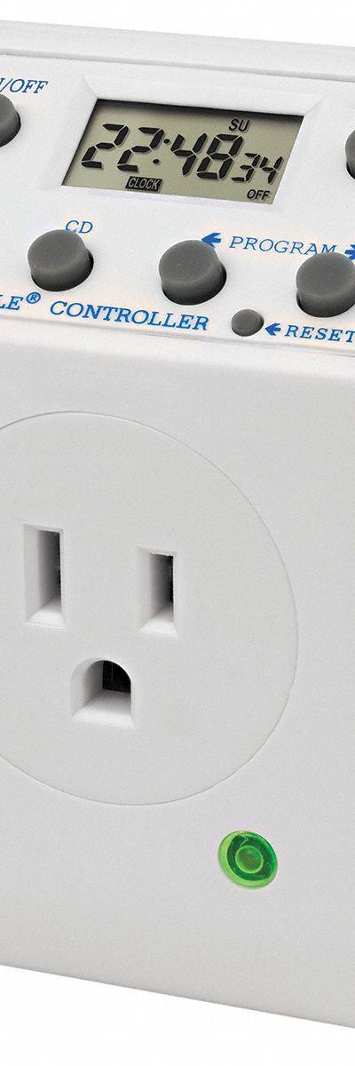 TRACEABLE Plug-In Timer: Digital - Indoor-Rated Digital Plug-In Timer Switches
