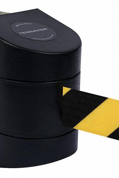 TENSABARRIER Retractable Belt Barrier: Hose Clamp Mounting Plate/Wire Clip - Rack-Mount Retractable Belt Barriers