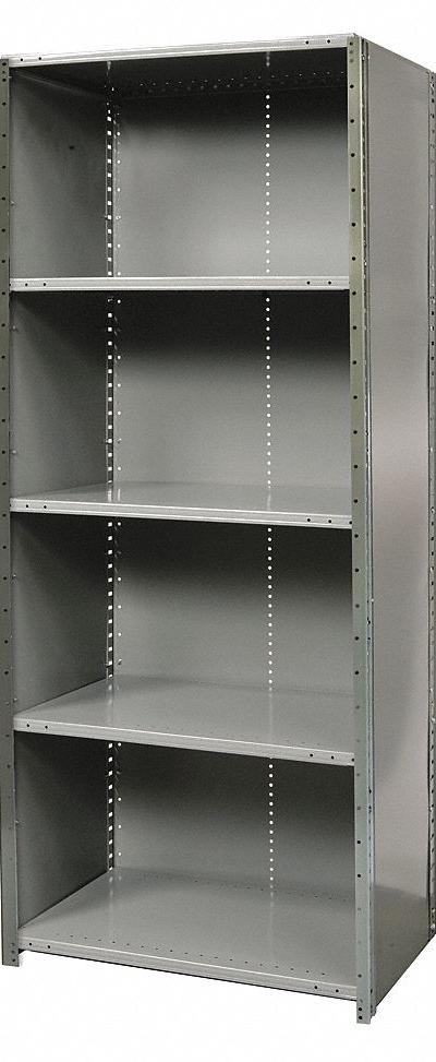 HALLOWELL Metal Shelving: Standalone - Medium-Duty Standalone Closed Metal Shelving