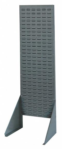 QUANTUM STORAGE SYSTEMS Louvered Floor Rack: 66 in x 18 in x 12 1/2 in, 1 Sides, 0 Bins, Gray (MPN QSS-1866H). Key specifications — Bin Style: Hang and Stack; Color: Gray; Finish: Powder Coated; Brand: QUANTUM STORAGE SYSTEMS.