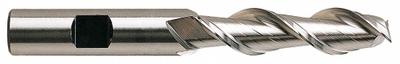YG-1 Square End Mill: High Speed Steel, TiCN Coated, 2 Flute, 5/8" Mill Dia - High-Speed Steel Square End Mills for Aluminum