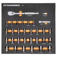 GEARWRENCH: 31 Piece, Lobular Fluted, SAE, 1/4/7mm - 3/4"/19mm (MPN 86525). Key specifications — attr1204638: Drive Tools Included; attr1227399: Bolt Biter; attr1204637: Lobular Fluted; attr1204650: 1/4/7mm - 3/4"/19mm; attr1204658: No; attr1204673: Socket Bits Not Included; attr1204681: Wrenches Not Included; attr1204688: GEARWRENCH.