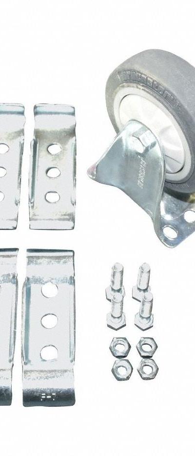 FLEXPIPE Caster Kit: Caster Kit - Casters & Feet for Clamp-On Pipe Systems