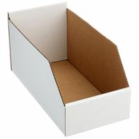 PACKAGING CORPORATION OF AMERICA Corrugated Shelf Bin: 17 in Overall Lg, 8 1/4 in x 8 1/2 in, White (MPN 1W961). Key specifications — Brand: PACKAGING CORPORATION OF AMERICA; % Recycled Content: 30-45%; Manufacturer Part Number: 1W961; Includes Dividers: Dividers Not Included; Electrostatic Discharge: Not Electrostatic Discharge Conductive.