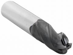OSG Ball End Mill: Carbide, TiAlN Coated, 4 Flute, 7 mm Mill Dia, 19 mm LOC, 64 mm OAL (MPN 404-2756-BN11)