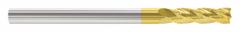APPROVED VENDOR Square End Mill: Carbide, TiN Coated, 4 Flute, 3/8" Mill Dia, 1-1/2" LOC, 6" OAL (MPN 218-001046)