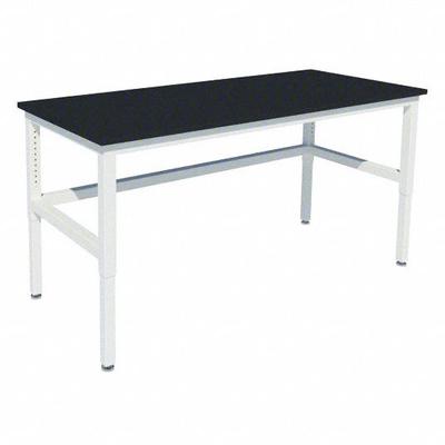 INSTOCK Heavy Duty Table: 30 in Overall Wd, 36 in Overall Ht, 4 ft Overall Lg, Phenolic - Adjustable-Height Laminate Surfaced Lab Tables