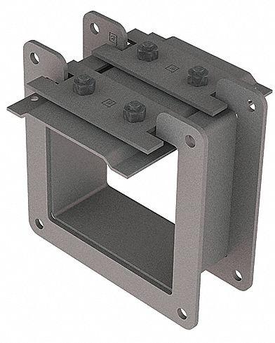 HOFFMAN Wireway Nipple: 4 in Wd, 4 in Ht, 2 in Lg, Steel - Nipples for Dust-Tight Wireways