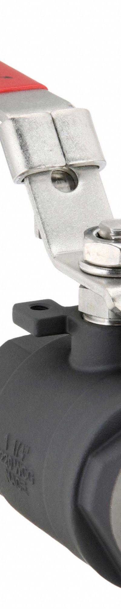 KECKLEY Manual Two-Way Ball Valve: 1 1/4 in - Carbon Steel Ball Valves