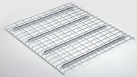 NASHVILLE WIRE Pallet Rack Decking: 46 in x 48 in, Waterfall, Std Wire Decking, 6 ga Decking, Silver (MPN D4846AA3C1P). Key specifications — Wire Decking Style: Standard; Finish: Zinc-Plated; Brand: NASHVILLE WIRE; Material: Steel; Decking Edge: Waterfall; Color: Silver.