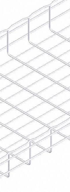 CABLOFIL Wire Mesh Cable Tray: 20 in Wd, 4 in Ht, 10 ft Lg, 129 lb, Steel, Zinc Plated (MPN CF105/500EZ). Key specifications — Material: Steel; Manufacturer Part Number: CF105/500EZ; Brand: CABLOFIL; Finish: Zinc Plated; Item [MERCH]: Wire Mesh Cable Tray.