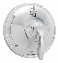 SPEAKMAN Shower Valve Trim Kit: Compatible Product Type CPV-PB-DV Speakman Shower Valves, Plastic (MPN CPT-10400-P). Key specifications — Compatible Product Type: CPV-PB-DV Speakman Shower Valves; Brand: SPEAKMAN; Trim Plate Material: Plastic; Product Type: Shower Valve Trim Kit; Trim Plate Shape: Circle; Handle Material: Zinc; Trim Finish/Color: Chrome.