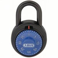 ABUS Combination Padlock: Dial Combo, Black, Steel, Std Shackle, Steel Shackle (MPN 78812Q). Key specifications — Dial Color: Red; Brand: ABUS.