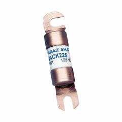 MERSEN Fuse: ACK Series, Bolt-On, Gen Purpose, 225 A, 125 V DC, Non-Indicating, AC/DC (MPN ACK225). Key specifications — Brand: MERSEN; Series: ACK.