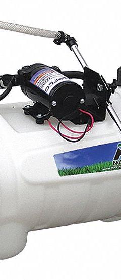 MASTER MANUFACTURING Cordless Vehicle Mounted Sprayer: Tailgate, 15 gal Tank Capacity, ATV (MPN SAO-H3-015B-MM). Key specifications — Brand: MASTER MANUFACTURING.