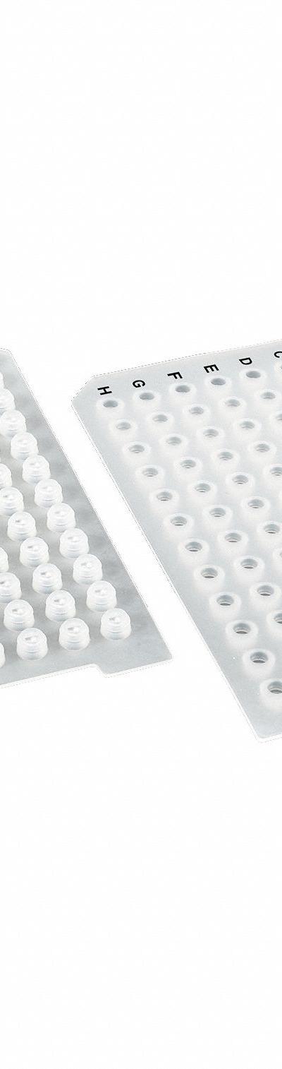 MTC BIO Sealing Mat: Round, 96 Wells, White, + Opening, Silicone - Sealing Mats